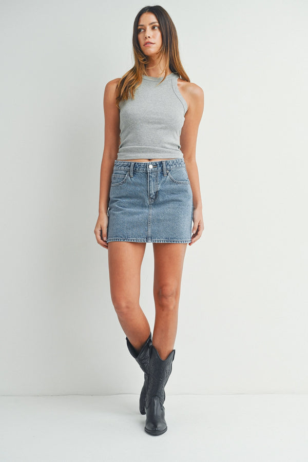 Kimberly Denim Micro Mini Skirt
