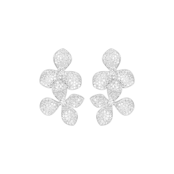 Sakura Earrings - Silver