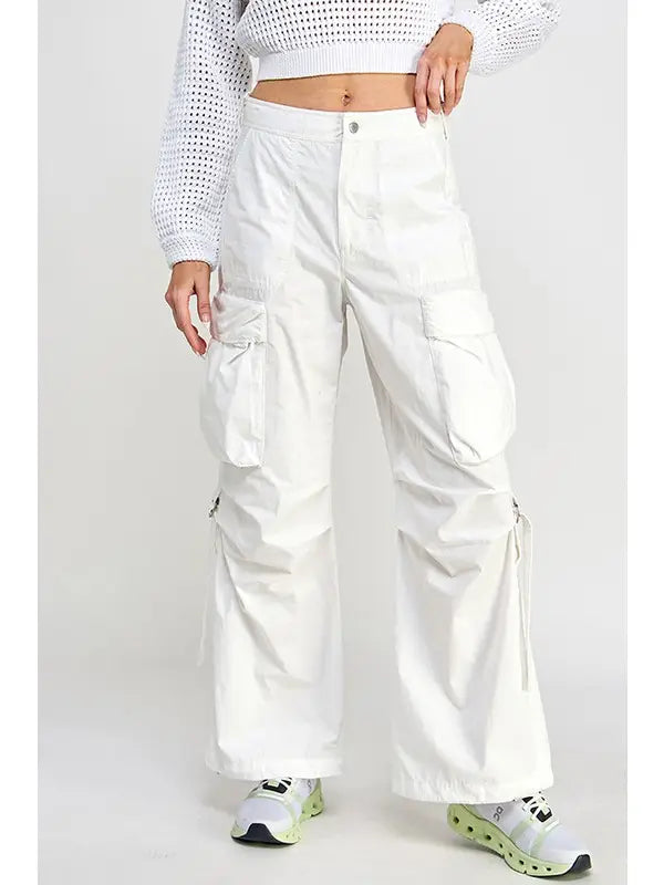 CONTROL WIDE PANTS / WHITE /aquvii 3700円引き