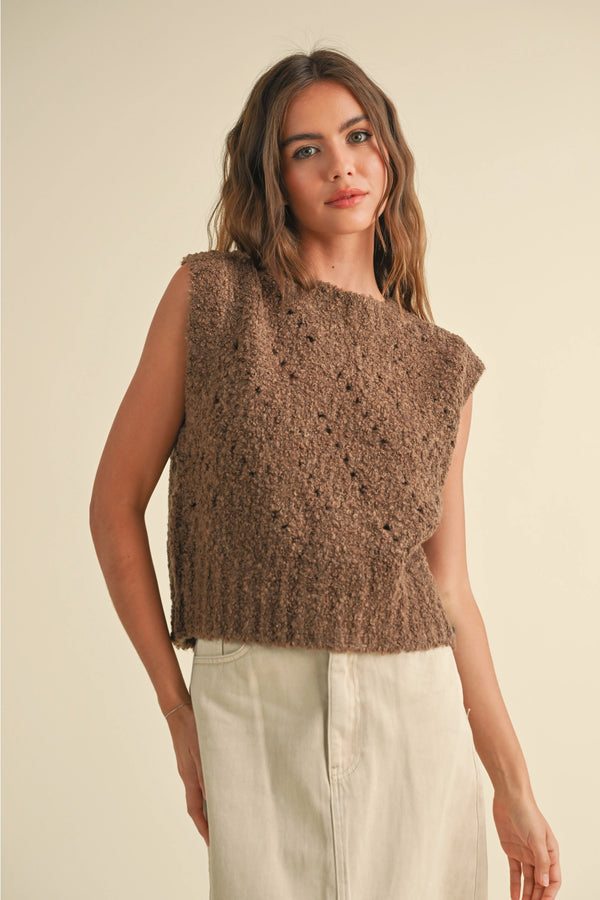 Myla Sweater Top Chestnut