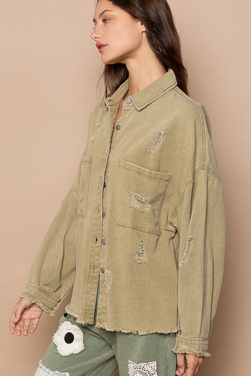 Denim Dreams Jacket Mocha Herb