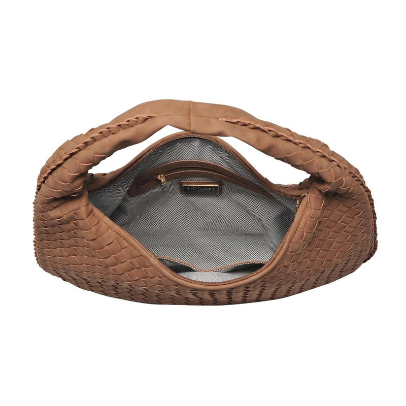 Victoria Woven Hobo Nutmeg