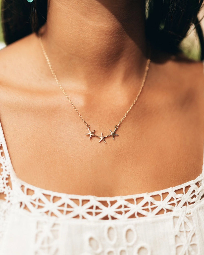 Starfish Trio Necklace