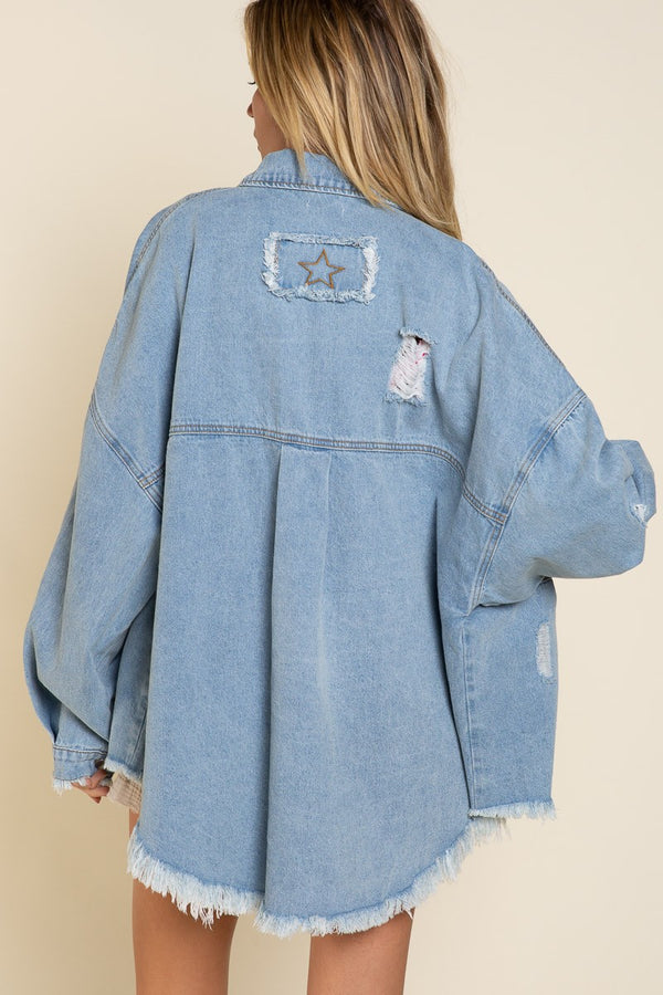 Denim Dreams Shacket Denim