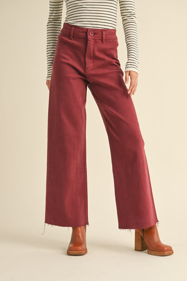 Daily Denim Jeans Maroon