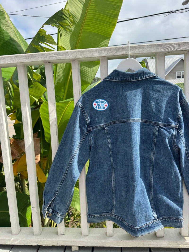 Sips & Shucks Denim Jacket