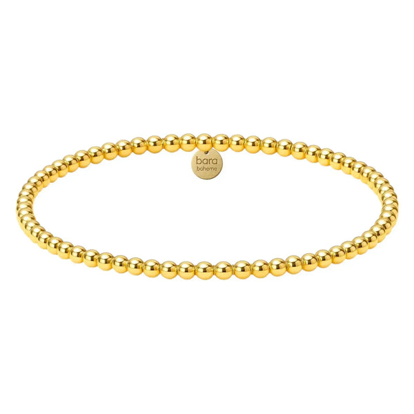 Classic 3 mm Golf Filled Beaded Bracelet  6.5in