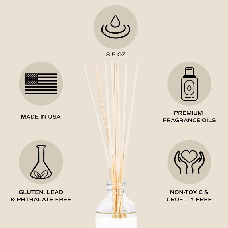 Cashmere and Vanilla Clear Reed Diffuser