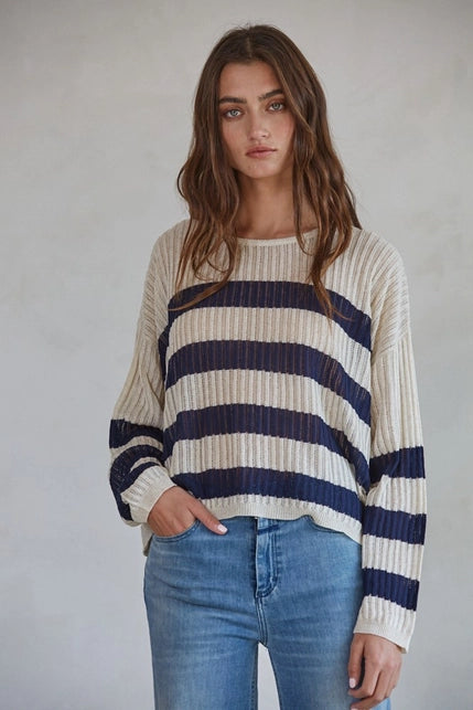 Sea Breeze Striped Sweater