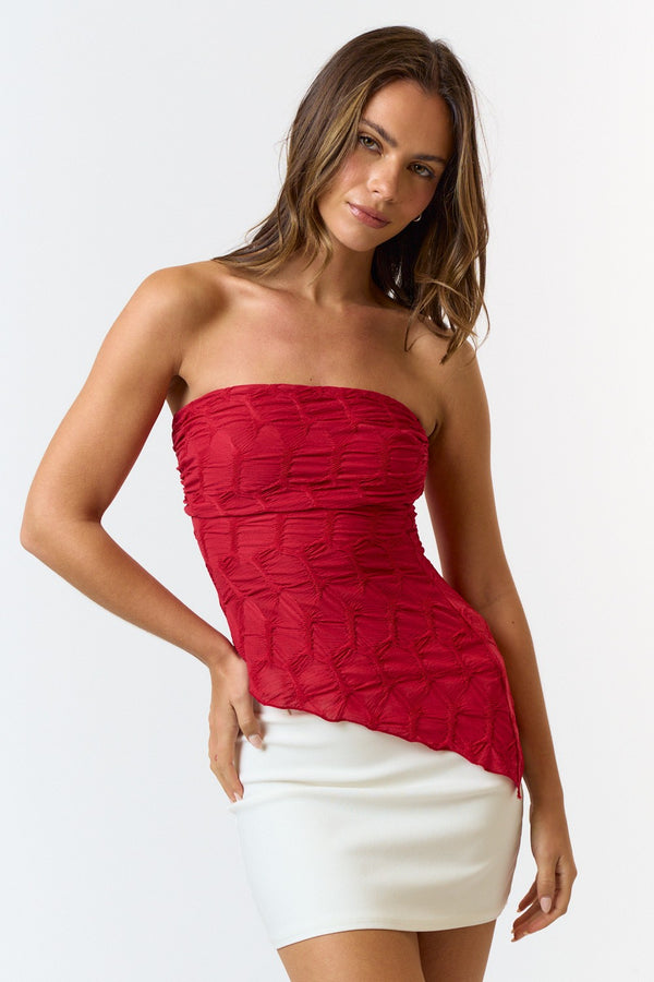 Night Out Top Red