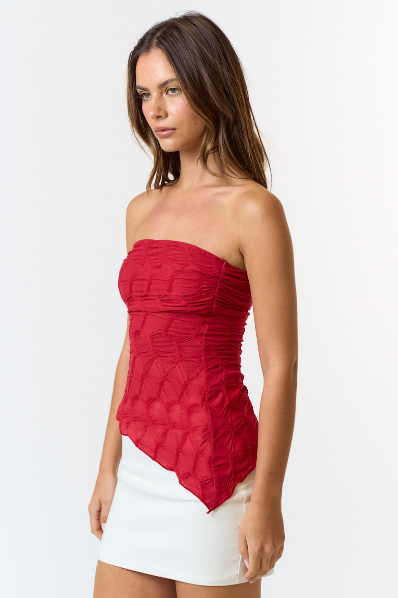 Night Out Top Red