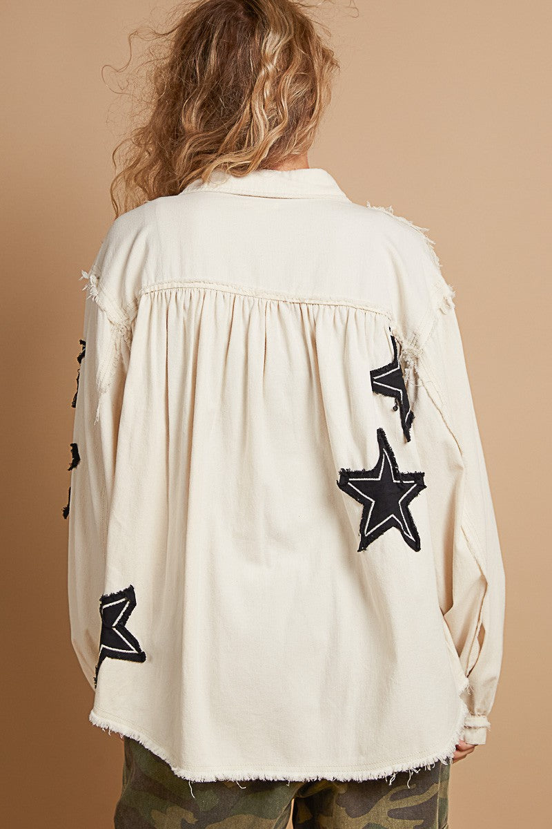 Stars Shacket Natural