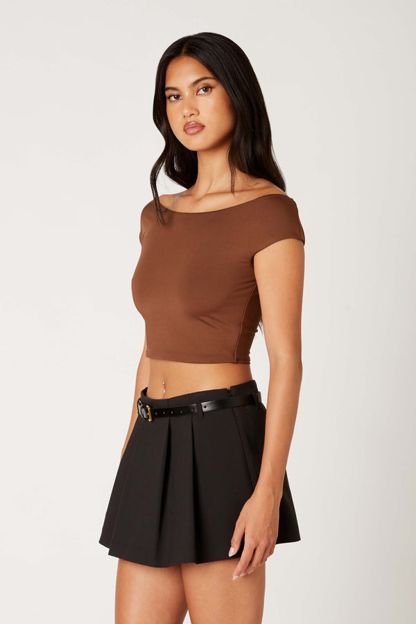 Coffee Run Top Brown