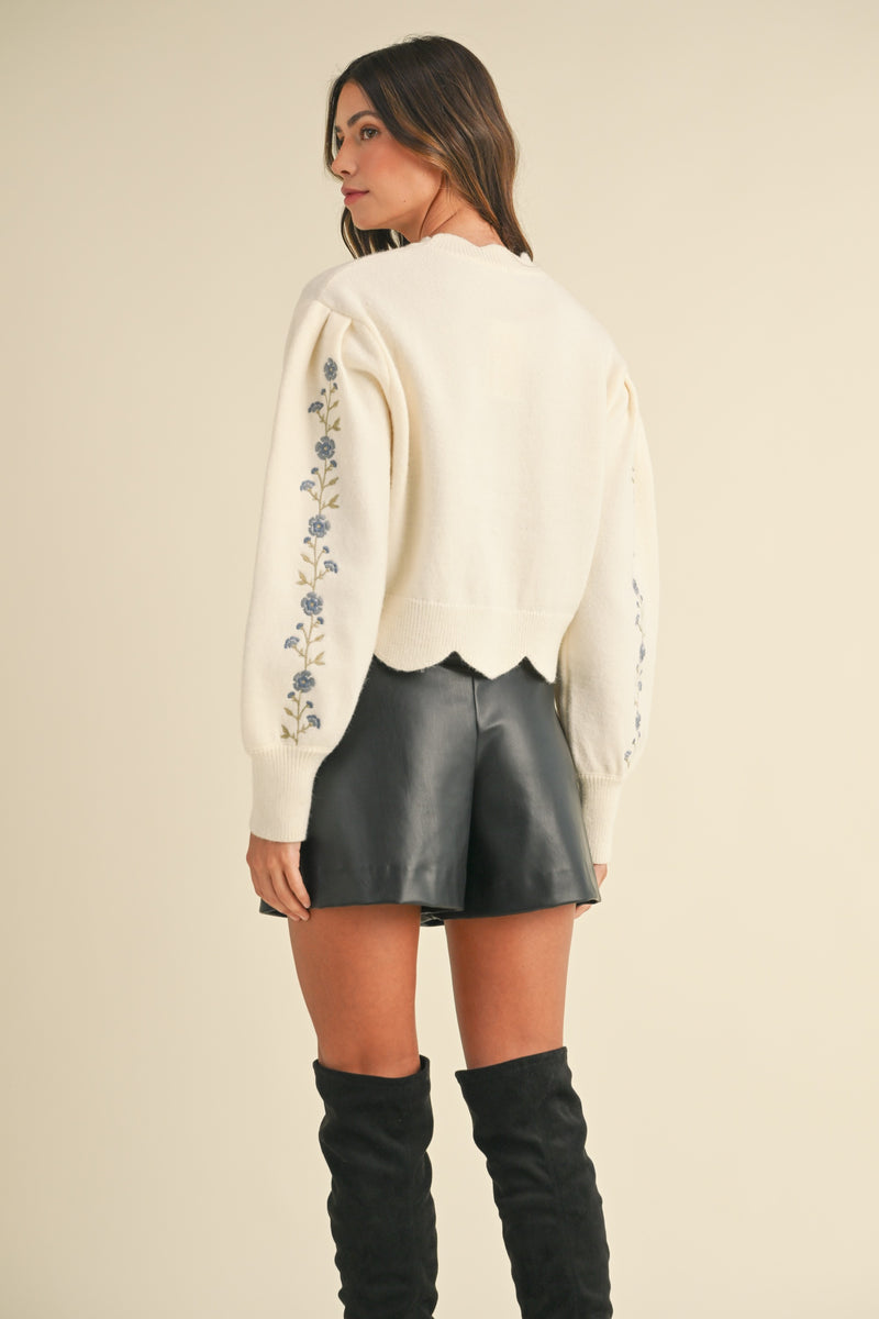 Thinking Out Loud Embroidered Sweater