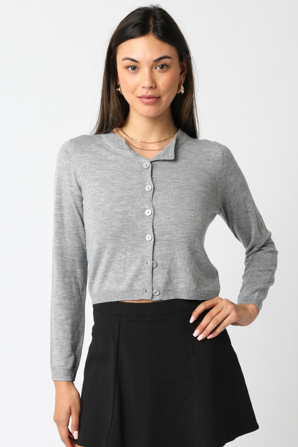 Hilltop Cardigan Heather Grey