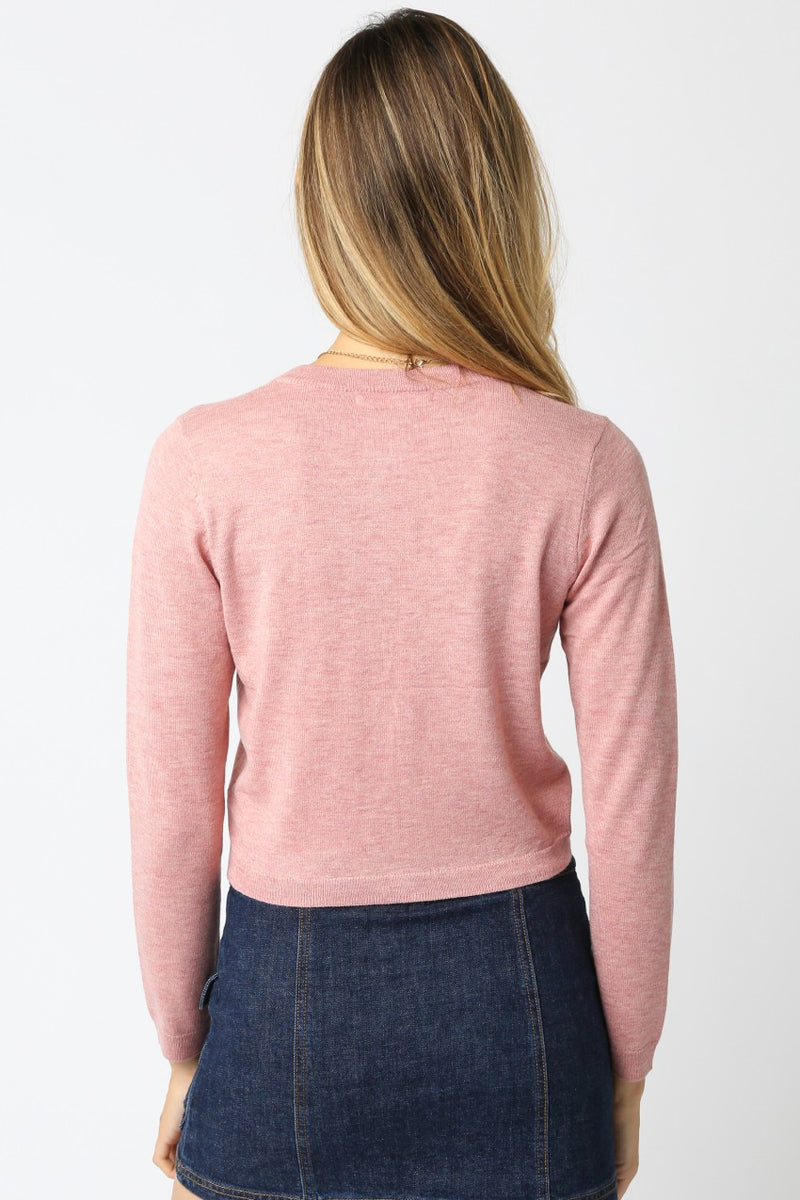 Hilltop Cardigan Dusty Blush