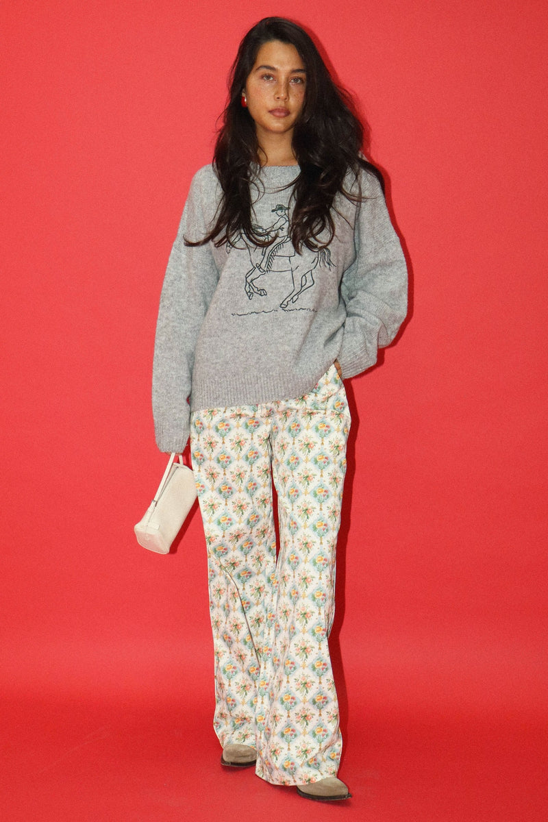 Rope And Ride Sweater- H Grey