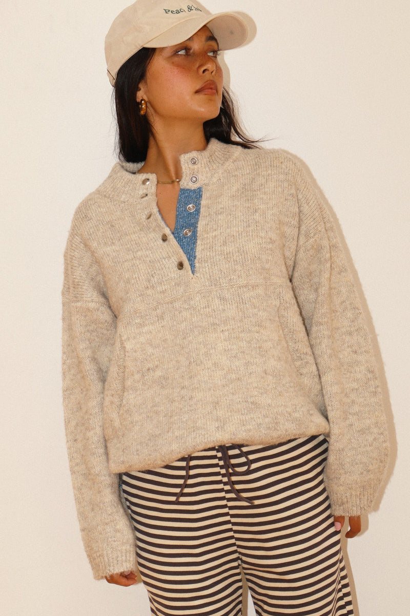Brine Sweater Oatmeal