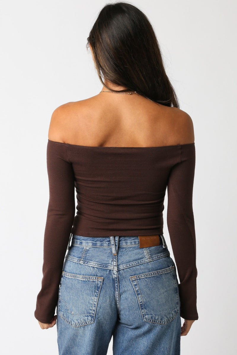 Mylee Top Brown