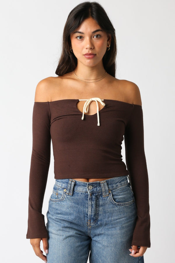Mylee Top Brown