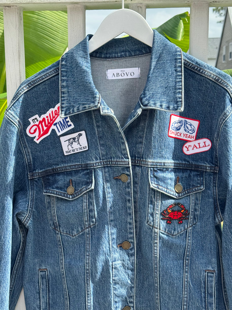 Sips & Shucks Denim Jacket