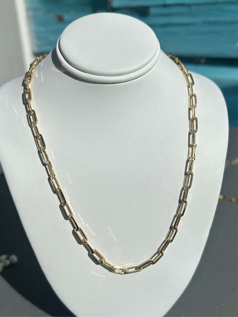 Thick Charm Necklace Chain 20 inches