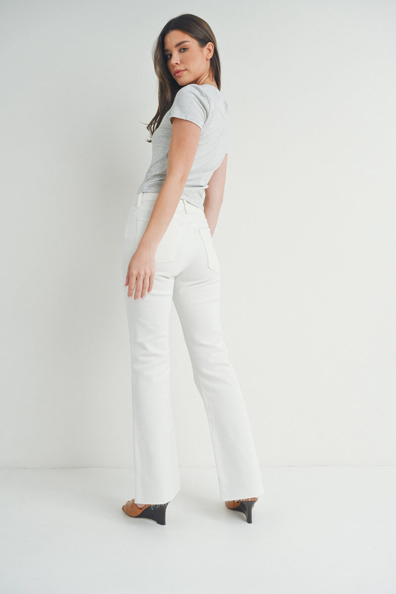 Brighton White Flare Jeans