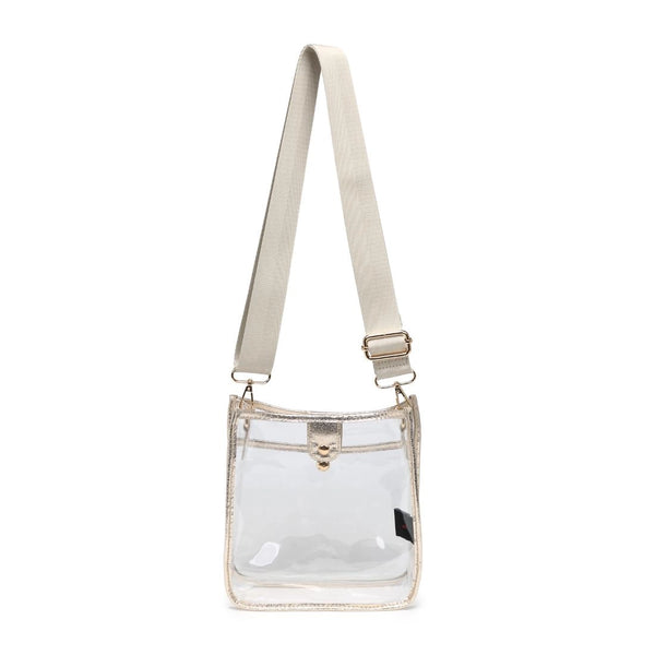 Beckham- Clear Crossbody Gold