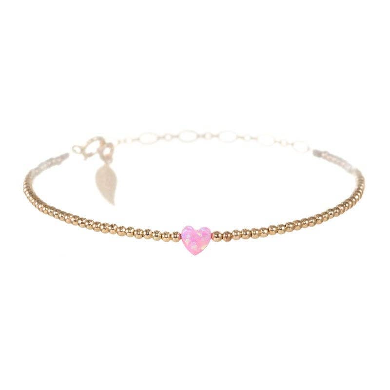 HEART OPAL BRACELET- SMALL