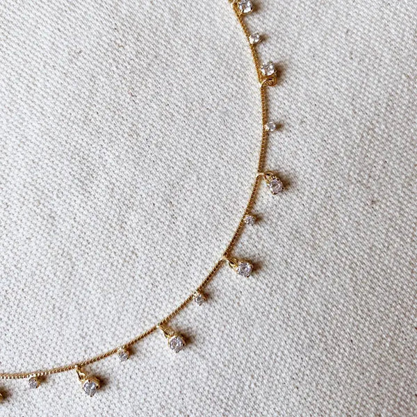 18k Gold Filled Sparkles Necklace