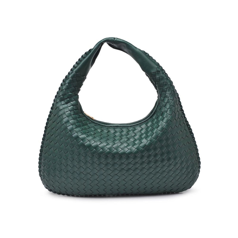 Adela Woven Hobo Emerald