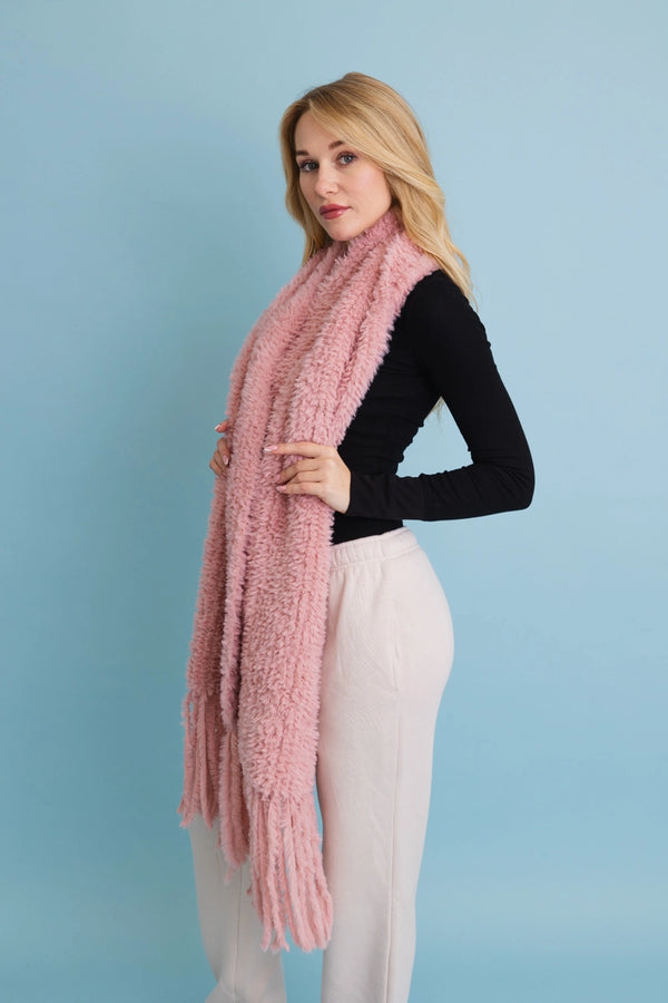 Bundle Me Up Scarf- Blush