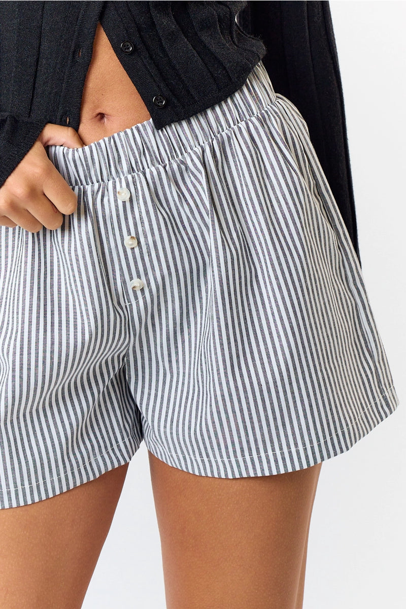 Poppi Pin Stripe Pants Grey