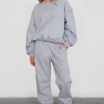 Sleepy But Social Sweatpants - Heather Grey