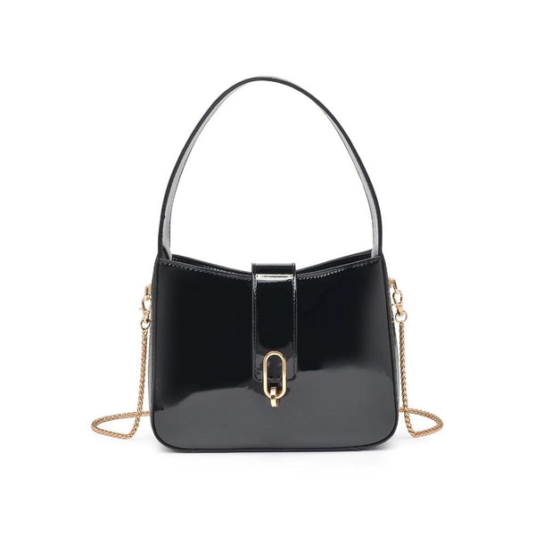 Paige Patent Crossbody Black