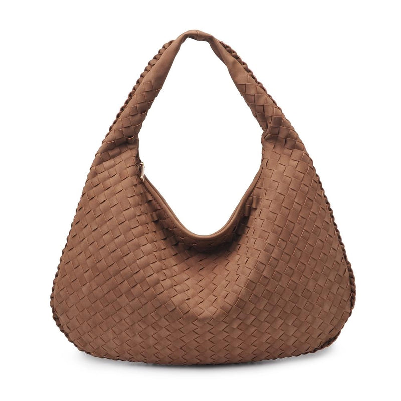 Victoria Woven Hobo Nutmeg