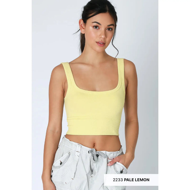 Tatum Tank Pale Lemon