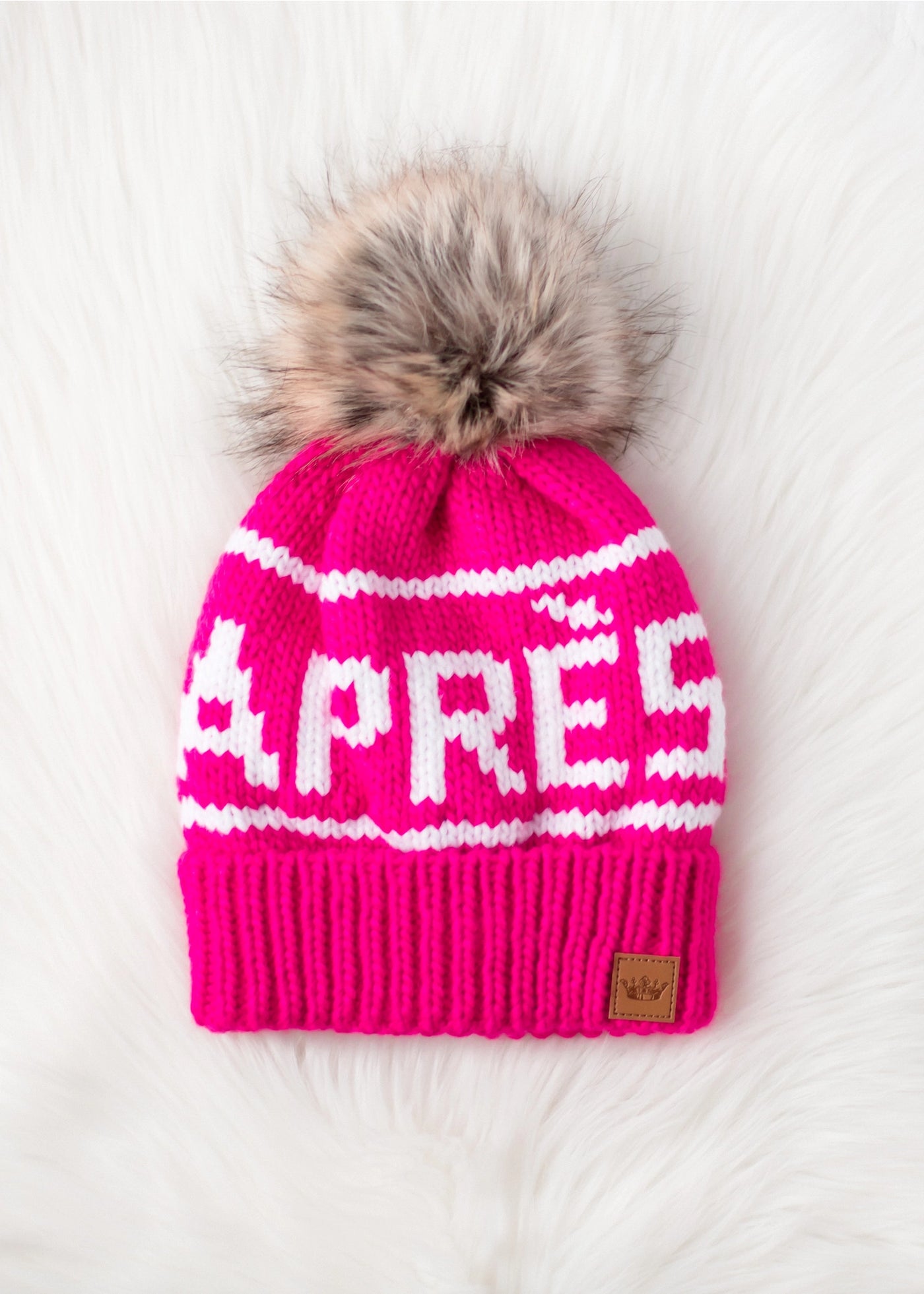 Apres Ski Hat Pink – SHOP ABOVO