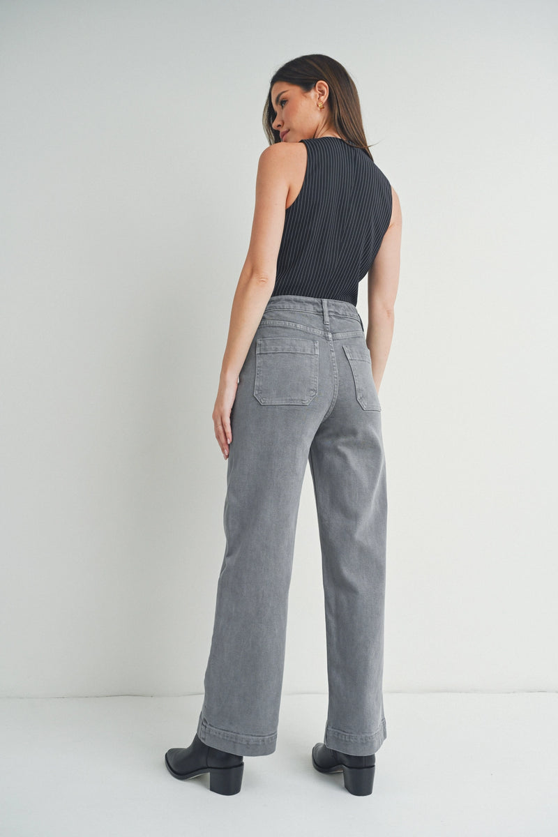 Miley Utility Jeans Grey