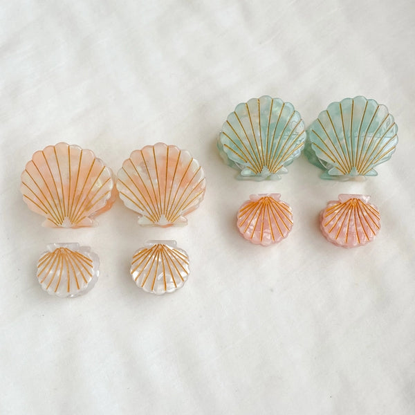 Oceane Seashell Claw Clip Set