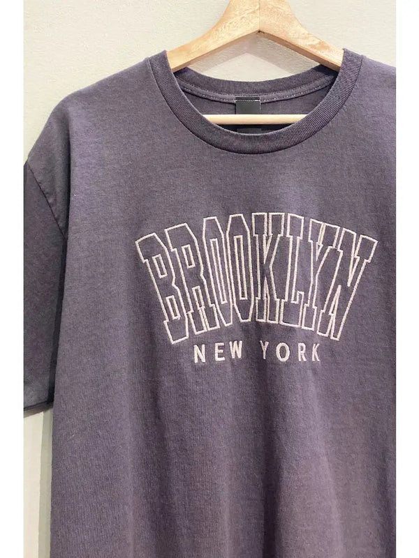 Embroidered Brooklyn Graphic Tee