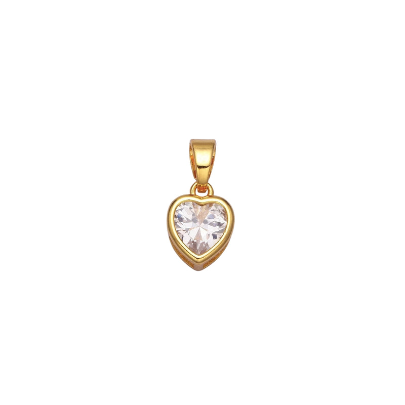 Stone Heart Charm