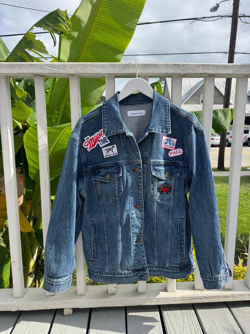 Sips & Shucks Denim Jacket