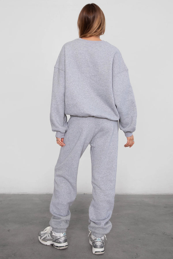 Sleepy But Social Sweatpants - Heather Grey