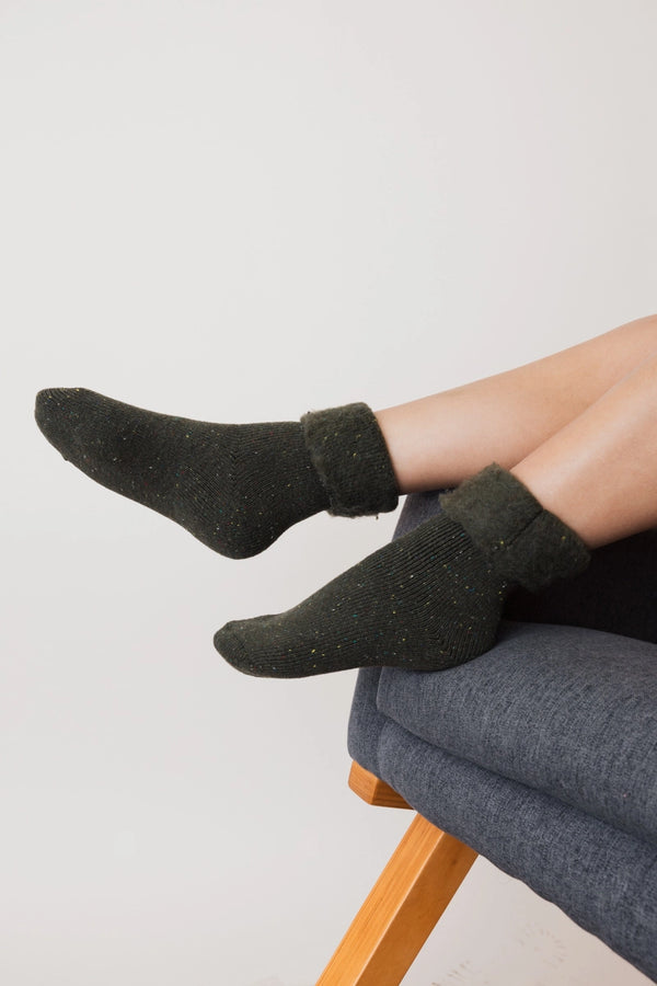 Sleepover Socks- Olive