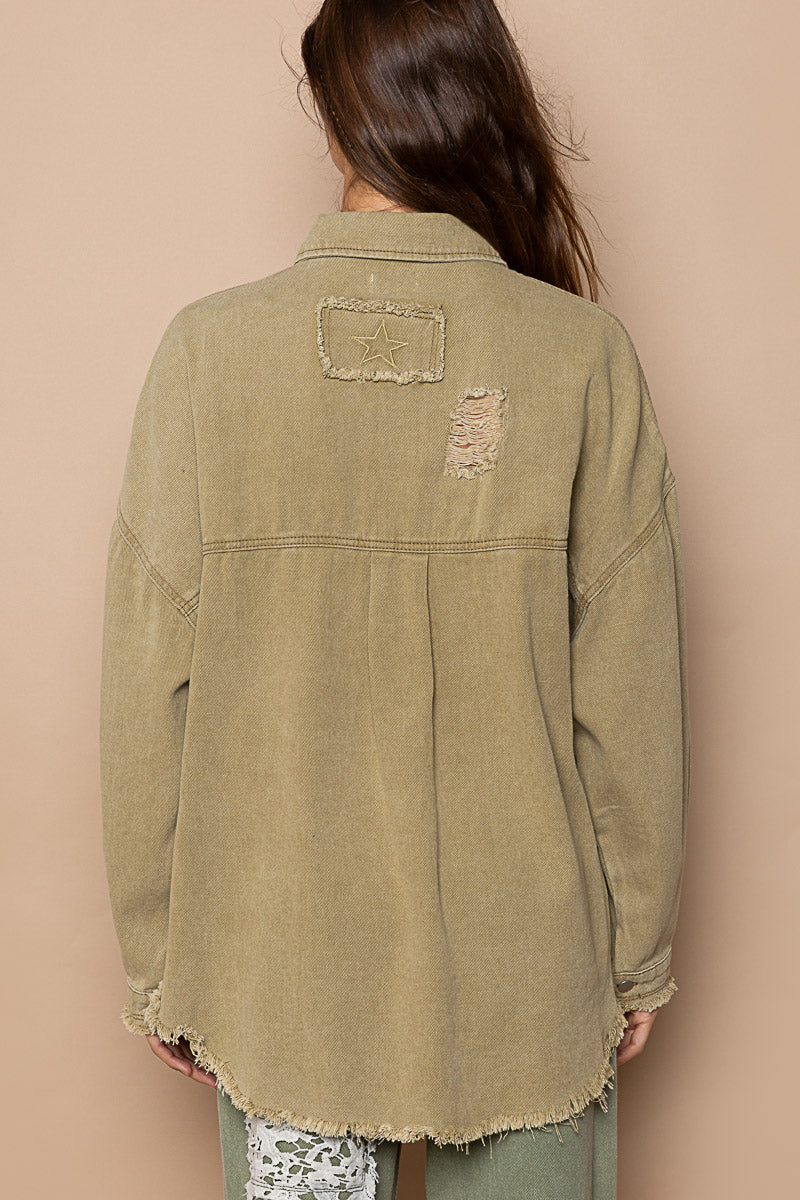 Denim Dreams Jacket Mocha Herb