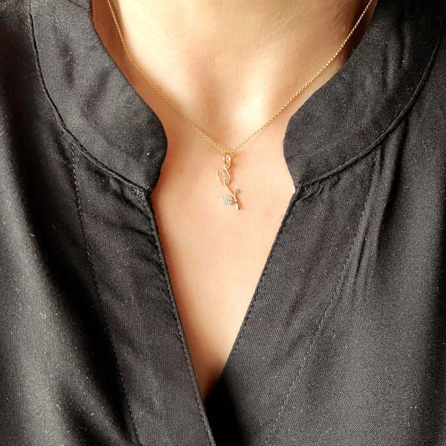 Tulip Pendant Necklace
