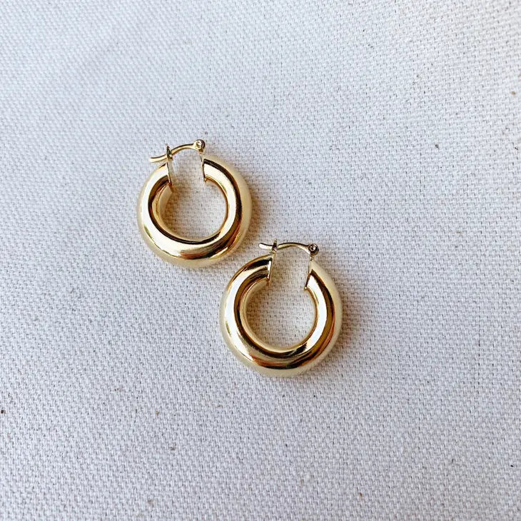 Fat Thick Small Hoop Earrings