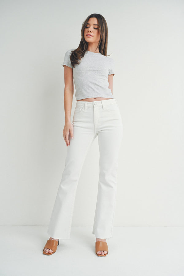 Brighton White Flare Jeans