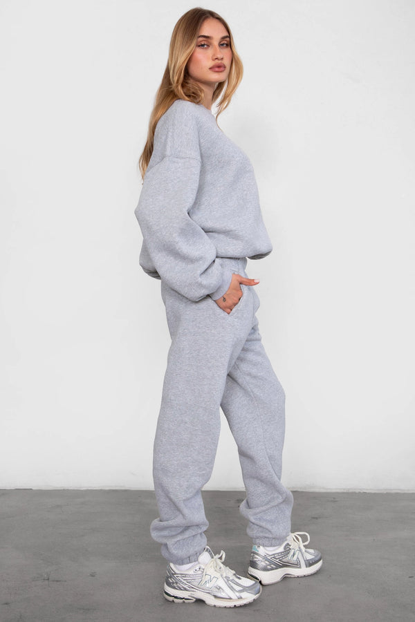 Sleepy But Social Sweatpants - Heather Grey